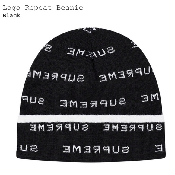 Supreme Accessories - NEW Supreme Logo Repeat Beanie Beenie